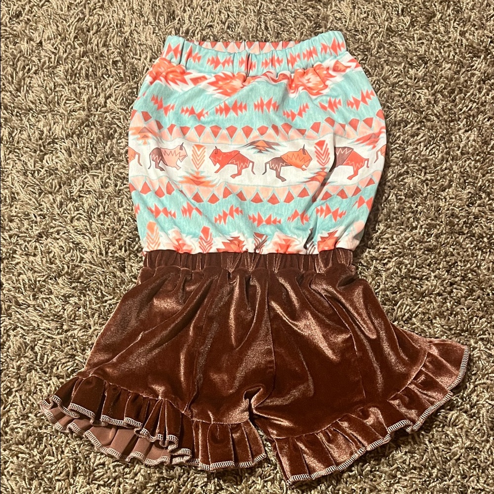 Little Southern Swag 3T romper